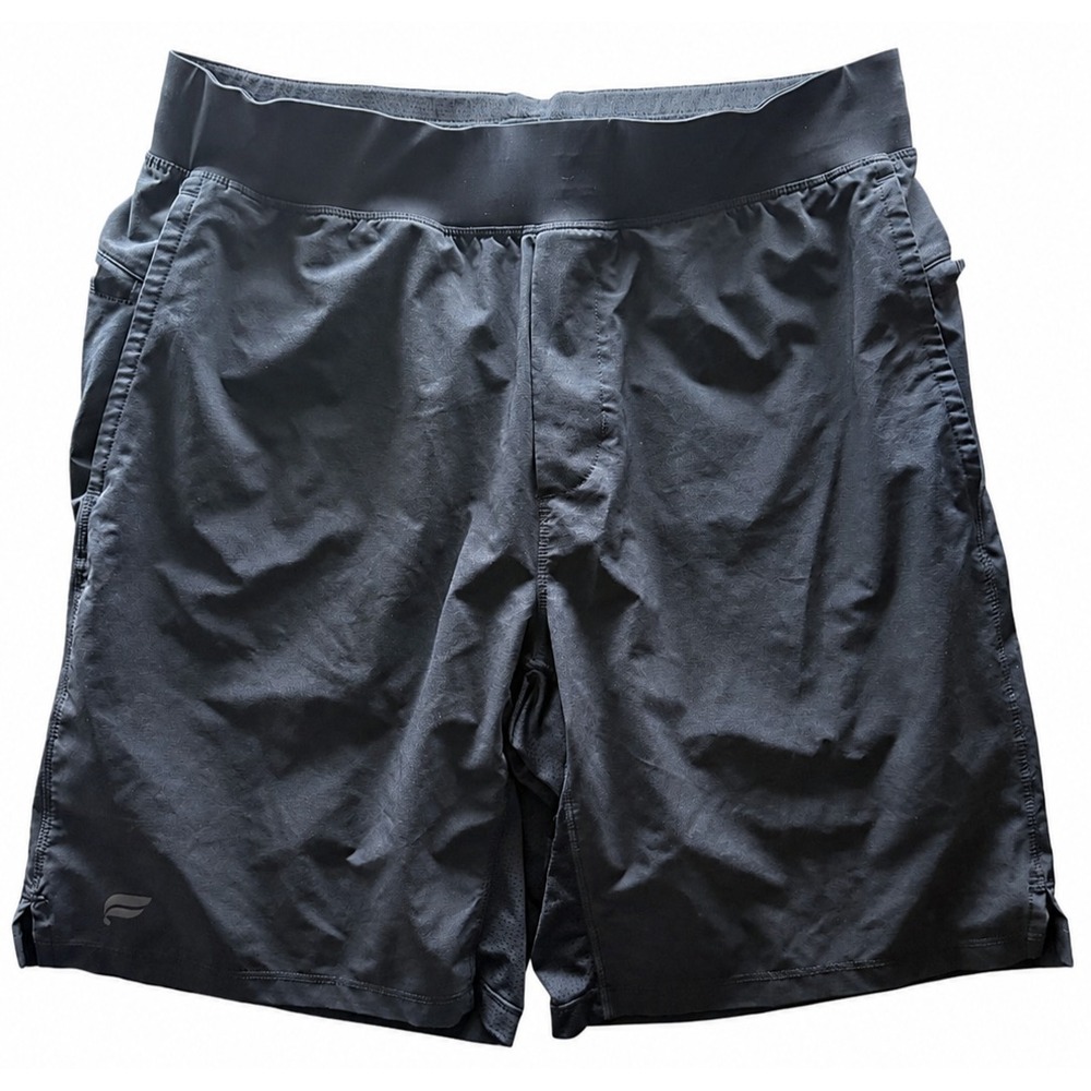 Fabletics Fundamental Lined Athletic Shorts Mens Large Black 9" Inseam Training